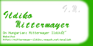 ildiko mittermayer business card